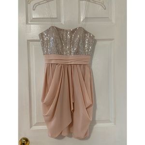 Strapless and Sequined Dress